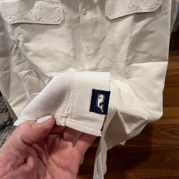 Vineyard vines men’s linen blend button-down size XL - Picture 6 of 9